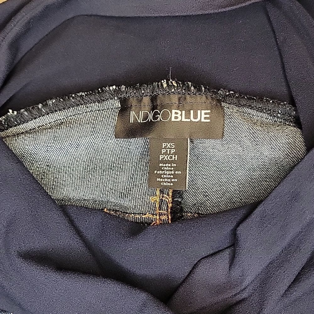Indigeo Blue Secret Fit Belly Super Stretch Skinny Maternity Jeans - Picture 13 of 16